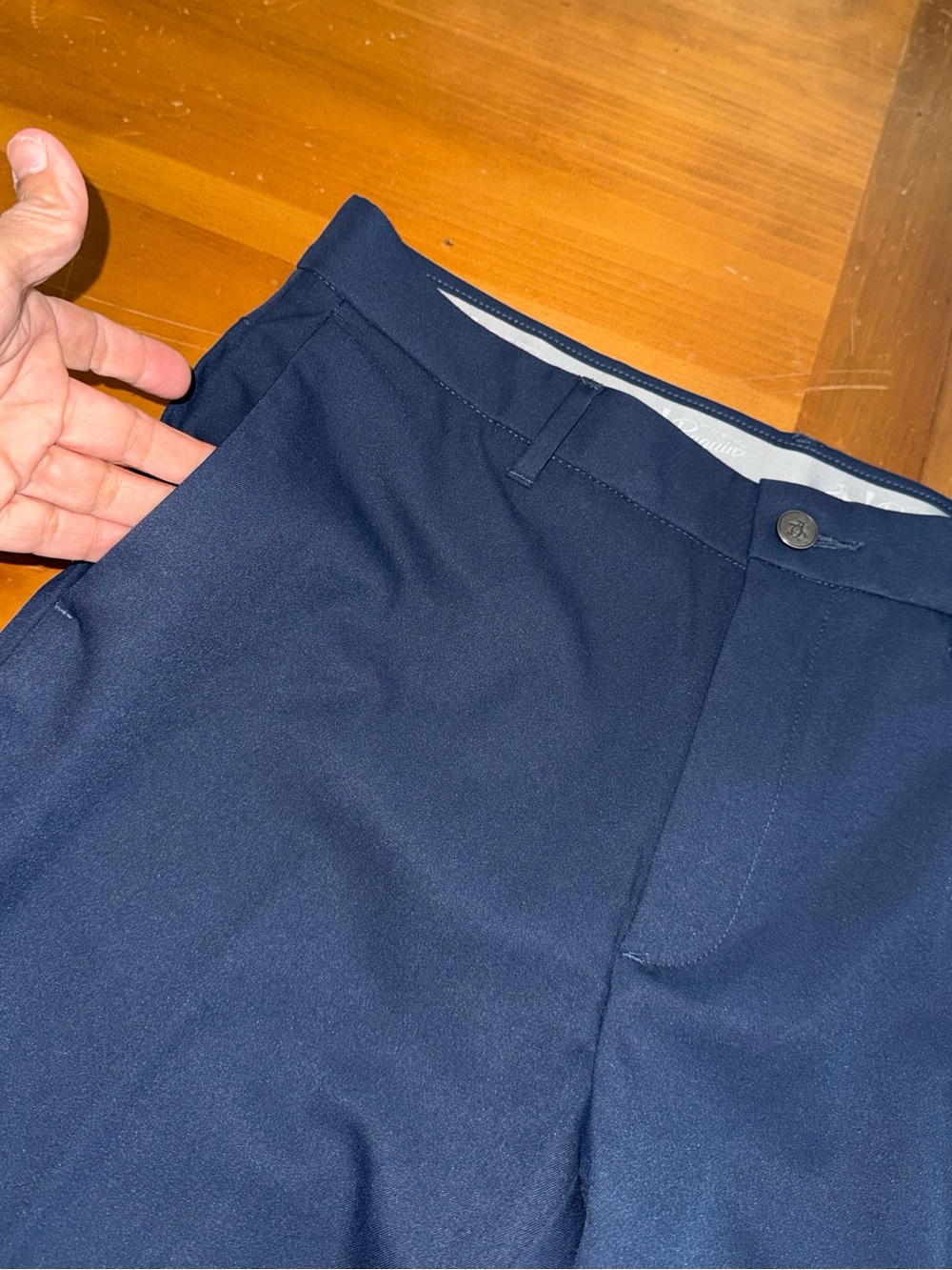 Penguin Men’s size 32x32 Navy Dress Pants Pockets Business Casual Golf Comfort - Picture 6 of 15